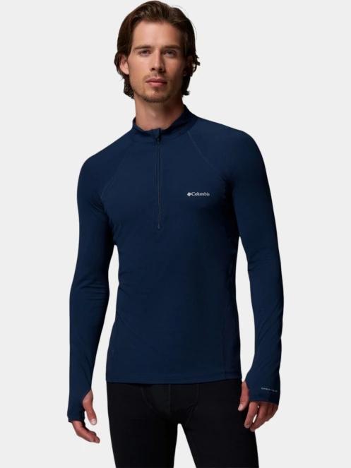 Columbia Midweight Stretch Long Sleeve Half Zip férfi aláöltöző felső sötétkék színben 2