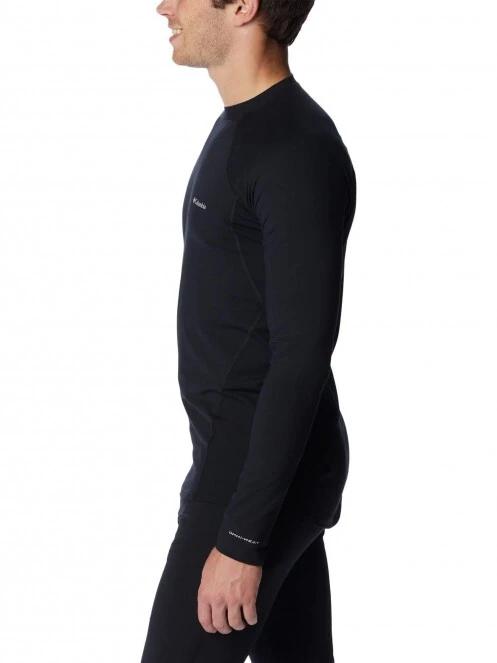 Columbia Midweight Stretch Long Sleeve Top férfi aláöltöző felső fekete színben 4