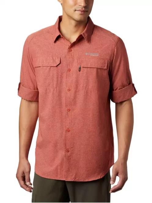 Columbia Irico Men's Long Sleeve Shirt férfi túraing piros színben 5