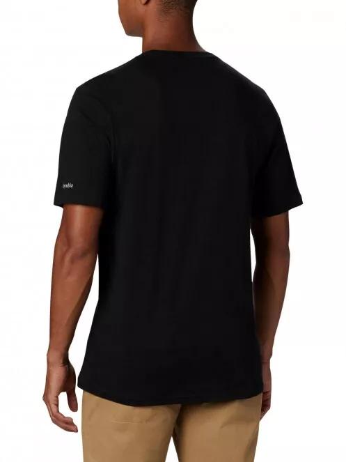 Columbia Csc Basic Logo Short Sleeve férfi rövid ujjú póló fekete színben 3