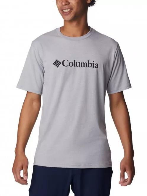 Columbia Csc Basic Logo Short Sleeve férfi rövid ujjú póló szürke színben 2