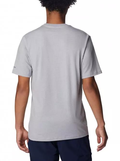 Columbia Csc Basic Logo Short Sleeve férfi rövid ujjú póló szürke színben 3
