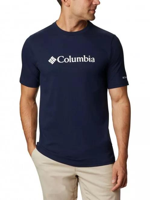 Columbia Csc Basic Logo Short Sleeve férfi rövid ujjú póló kék színben 2