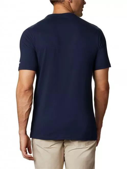 Columbia Csc Basic Logo Short Sleeve férfi rövid ujjú póló kék színben 3