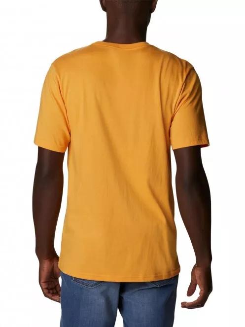 Columbia Csc Basic Logo Short Sleeve férfi rövid ujjú póló narancssárga színben 3