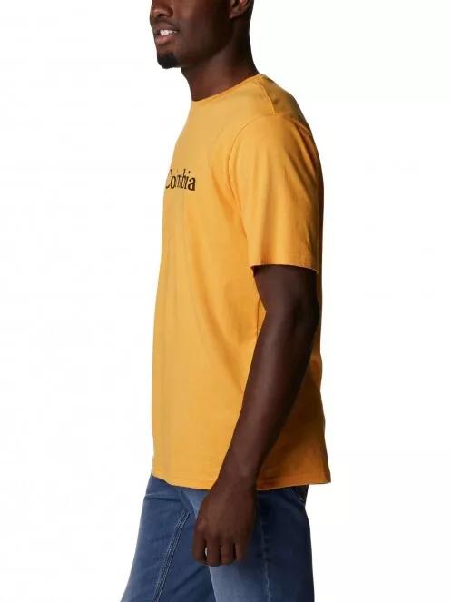 Columbia Csc Basic Logo Short Sleeve férfi rövid ujjú póló narancssárga színben 4
