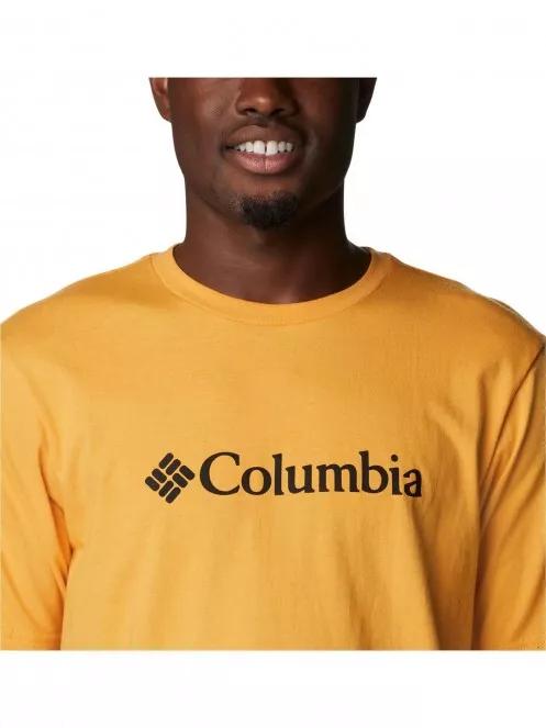 Columbia Csc Basic Logo Short Sleeve férfi rövid ujjú póló narancssárga színben 5