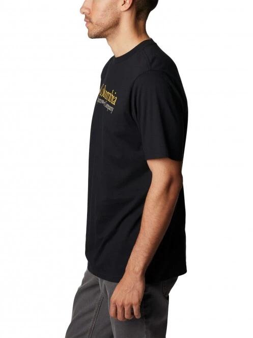 Columbia Csc Basic Logo Short Sleeve férfi rövid ujjú póló fekete színben 3