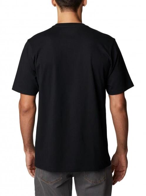 Columbia Csc Basic Logo Short Sleeve férfi rövid ujjú póló fekete színben 4