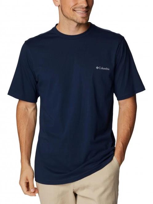Columbia Csc Basic Logo Short Sleeve férfi rövid ujjú póló kék színben 2