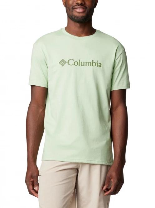 Columbia CSC Basic Logo Tee férfi rövid ujjú póló zöld színben 2