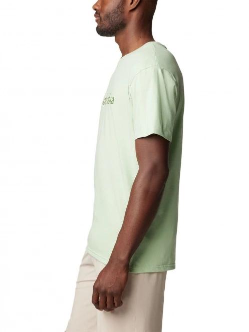 Columbia CSC Basic Logo Tee férfi rövid ujjú póló zöld színben 3