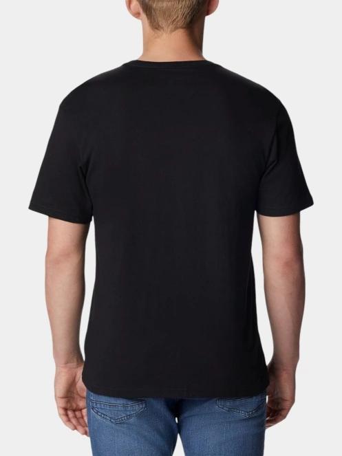 Columbia Csc Basic Logo Short Sleeve Shirt férfi rövid ujjú póló fekete színben 4