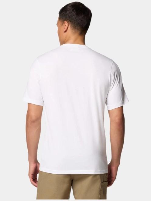 Columbia CSC Basic Logo Short Sleeve Shirt férfi rövid ujjú póló fehér színben 5