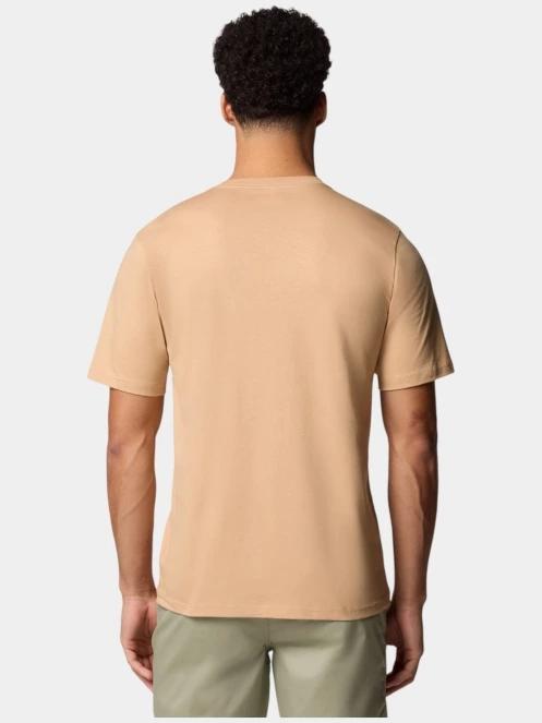 Columbia CSC Basic Logo Short Sleeve Shirt férfi rövid ujjú póló homok színben 5