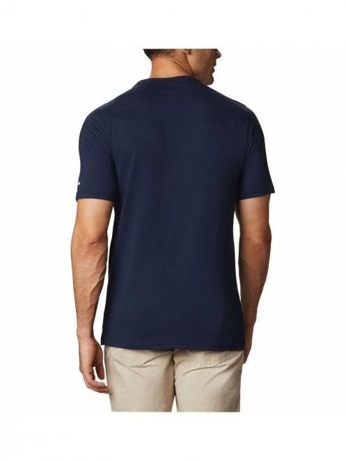 Columbia Csc Basic Logo Short Sleeve férfi rövid ujjú póló sötétkék színben 3