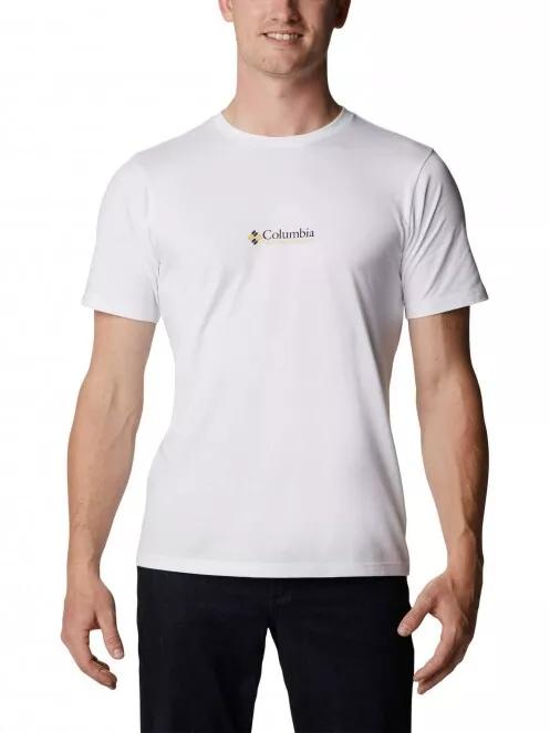 Columbia CSC Basic Logo Short Sleeve Shirt férfi rövid ujjú póló fehér színben 2