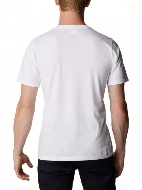 Columbia CSC Basic Logo Short Sleeve Shirt férfi rövid ujjú póló fehér színben 3