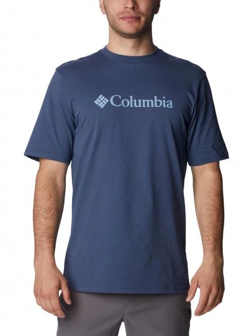 Columbia CSC Basic Logo Short Sleeve Shirt férfi rövid ujjú póló kék színben 2