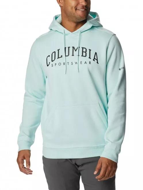 Columbia CSC Basic Logo II Hoodie férfi kapucnis pulóver zöld színben 2