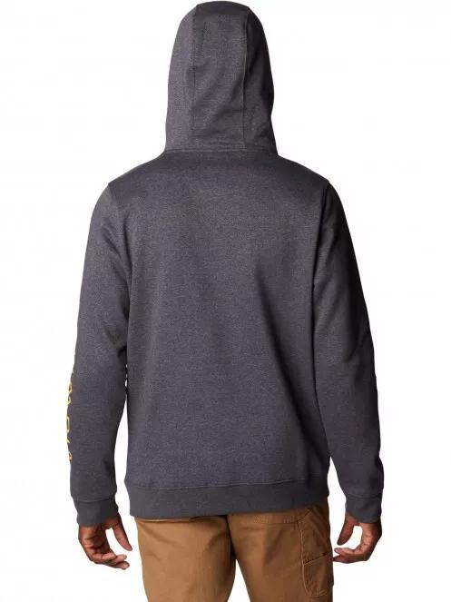 Columbia Csc Basic Logo II Hoodie férfi kapucnis pulóver szürke színben 3