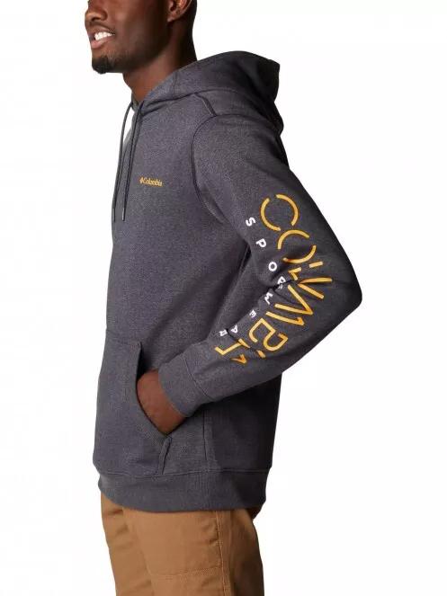 Columbia Csc Basic Logo II Hoodie férfi kapucnis pulóver szürke színben 4