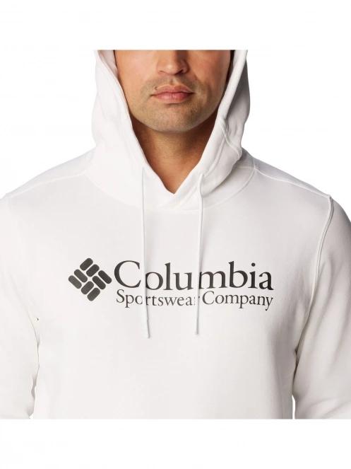 Columbia CSC Basic Logo II Hoodie férfi kapucnis pulóver fehér színben 5