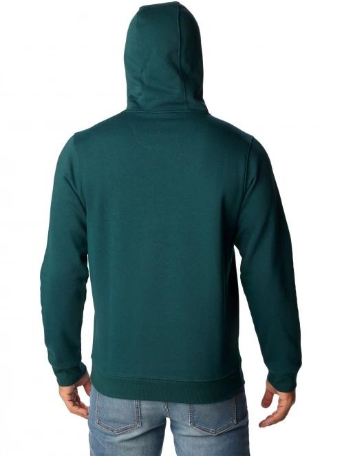 Columbia CSC Basic Logo II Hoodie férfi kapucnis pulóver zöld színben 4