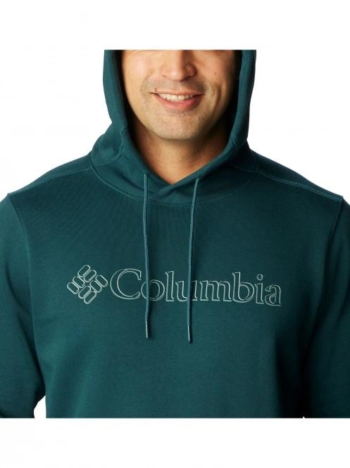 Columbia CSC Basic Logo II Hoodie férfi kapucnis pulóver zöld színben 5