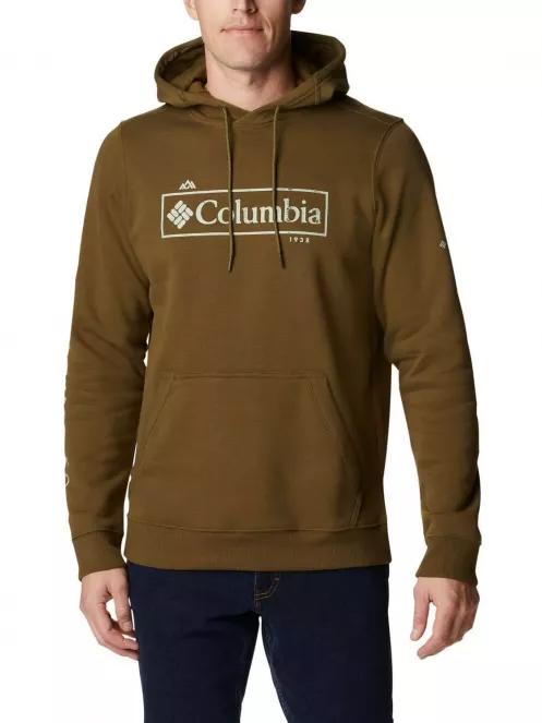 Columbia Csc Basic Logo II Hoodie férfi kapucnis pulóver zöld színben 2