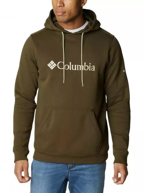 Columbia CSC Basic Logo II Hoodie férfi kapucnis pulóver zöld színben 2