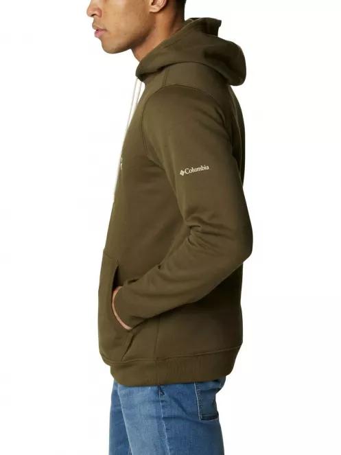 Columbia CSC Basic Logo II Hoodie férfi kapucnis pulóver zöld színben 4