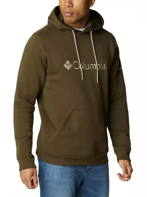 Columbia CSC Basic Logo II Hoodie férfi kapucnis pulóver zöld színben 5