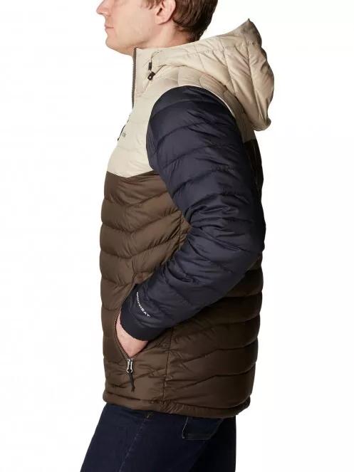 Columbia Powder Lite Hooded Jacket férfi átmeneti kabát barna színben 4