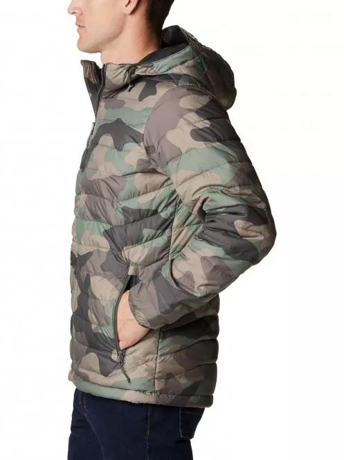Columbia Powder Lite Hooded Jacket férfi átmeneti kabát zöld színben 4