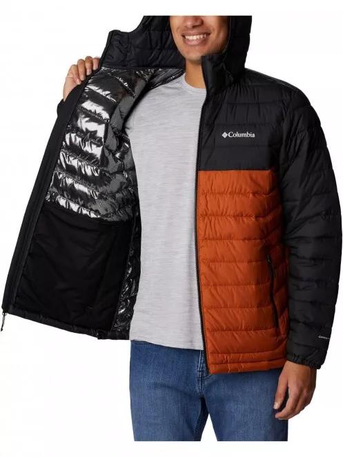 Columbia Powder Lite Hooded Jacket férfi átmeneti kabát narancssárga színben 5