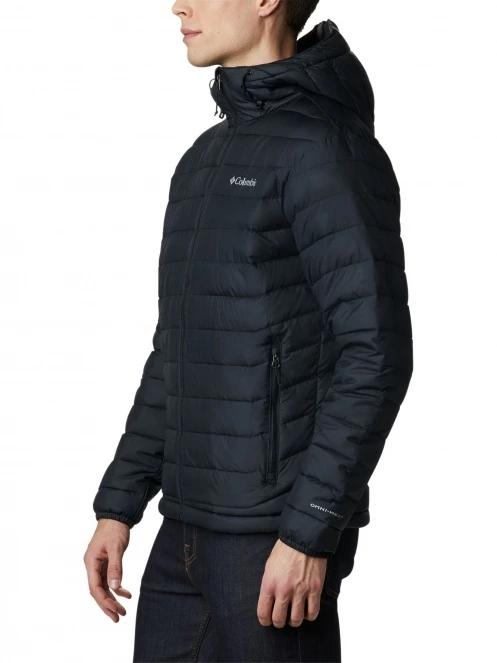 Columbia Powder Lite Hooded Jacket férfi átmeneti kabát fekete színben 3