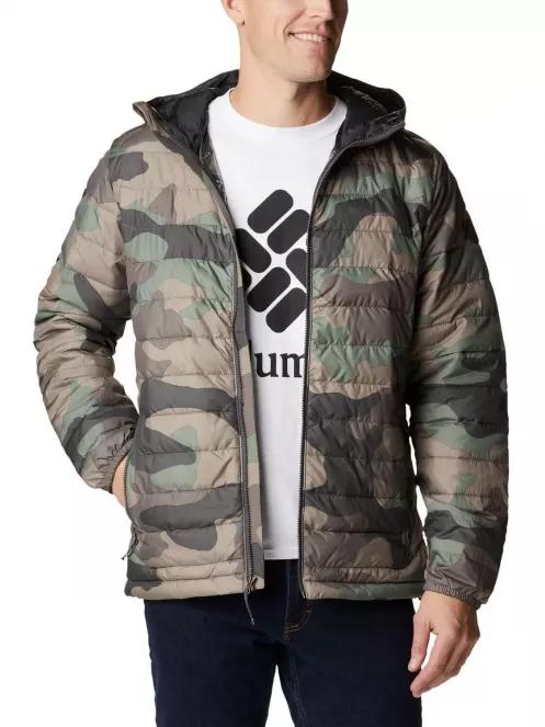 Columbia Powder Lite Hooded Jacket férfi utcai kabát zöld színben 2