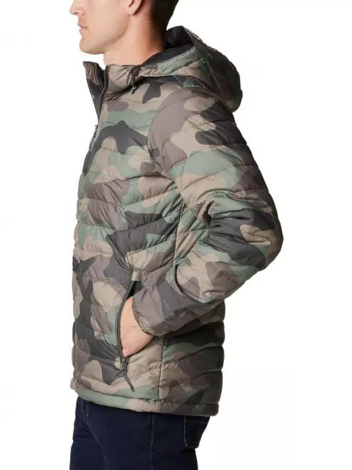 Columbia Powder Lite Hooded Jacket férfi utcai kabát zöld színben 4