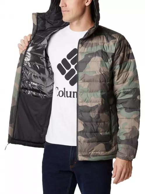 Columbia Powder Lite Hooded Jacket férfi utcai kabát zöld színben 5