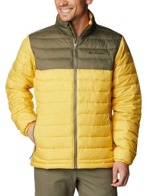 Columbia Powder Lite Jacket férfi átmeneti kabát sárga színben 2