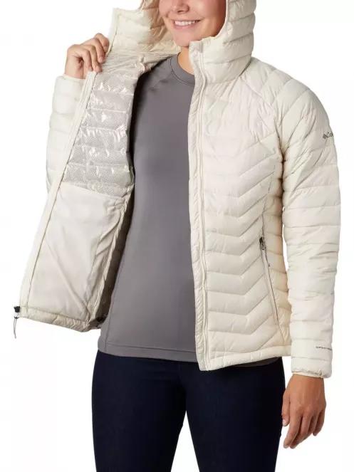 Columbia Powder Lite Hooded Jacket női átmeneti kabát homok színben 5