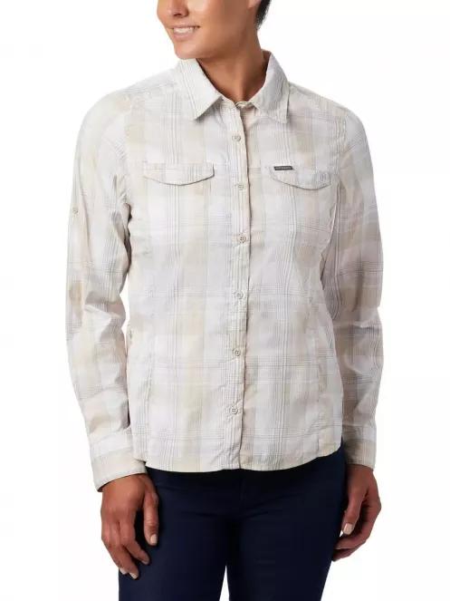 Columbia Silver Ridge Lite Plaid LS Shirt női hosszú ujjú ing homok színben 2