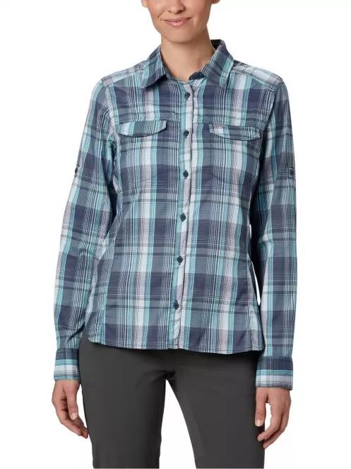 Columbia Silver Ridge Lite Plaid LS Shirt női hosszú ujjú ing kék színben 2