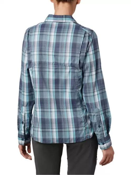 Columbia Silver Ridge Lite Plaid LS Shirt női hosszú ujjú ing kék színben 3