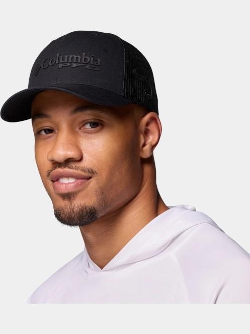 Columbia PFG Logo Mesh Snap Back baseball sapka fekete színben 2