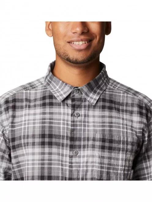 Columbia Under Exposure YD Short Sleeve Shirt férfi rövid ujjú ing szürke színben 5