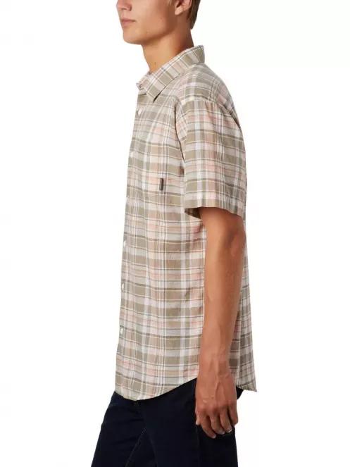 Columbia Under Exposure YD Short Sleeve Shirt férfi rövid ujjú ing piros színben 3