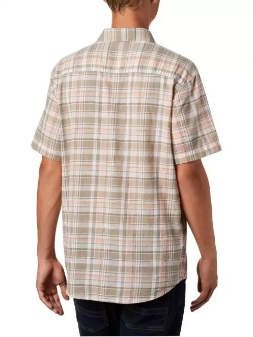 Columbia Under Exposure YD Short Sleeve Shirt férfi rövid ujjú ing piros színben 4