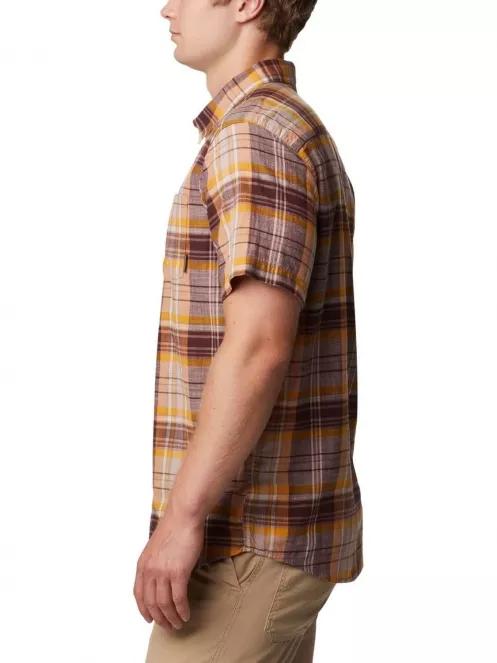 Columbia Under Exposure YD Short Sleeve Shirt férfi rövid ujjú ing piros színben 4